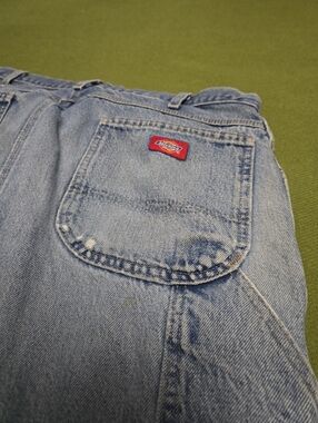 Disressed Dickies Light Blue Relaxed Fit Men’s Jeans